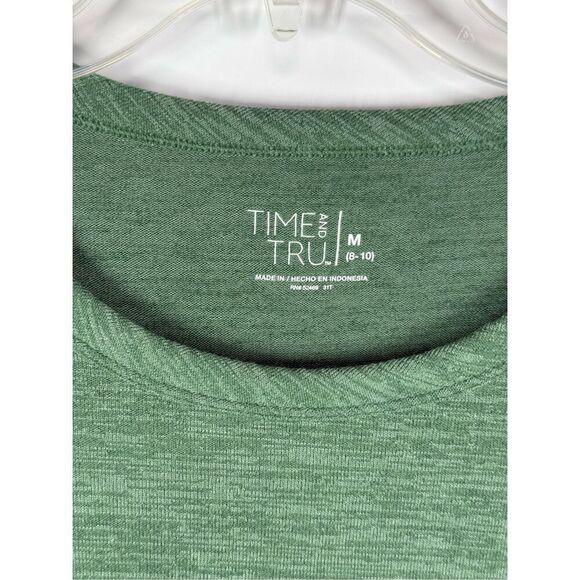 B23 - Time and Tru green long sleeve T-shirt size medium - Picture 3 of 7